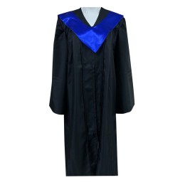 Black graduation gown with designed shirt body Custom-made yellow and blue shawl graduation gown Back Velcro zipper Renaitang Tianjiabing Primary School DA371 Black graduation gown with designed shirt body Custom-made yellow and blue shawl graduation gown Back Velcro zipper Renaitang Tianjiabing Primary School DA371